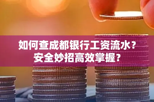 如何查成都银行工资流水?安全妙招高效掌握?
