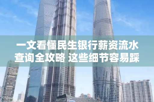 一文看懂民生银行薪资流水查询全攻略 这些细节容易踩雷