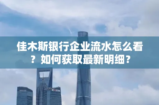 佳木斯银行企业流水怎么看?如何获取最新明细?
