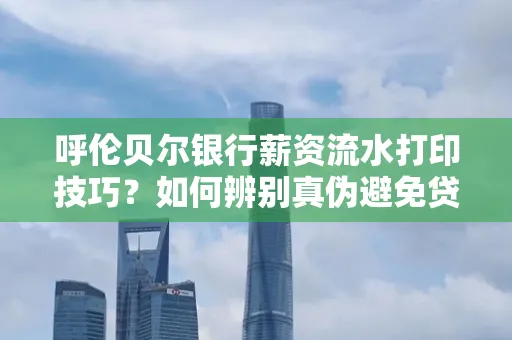 呼伦贝尔银行薪资流水打印技巧?如何辨别真伪避免贷款风险?