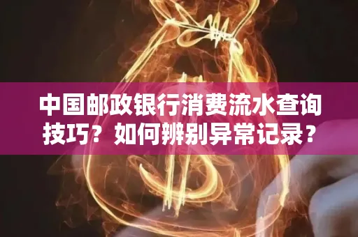 中国邮政银行消费流水查询技巧?如何辨别异常记录?