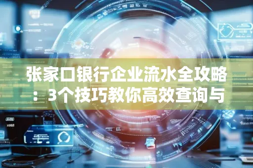 张家口银行企业流水全攻略:3个技巧教你高效查询与风险规避
