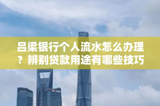 吕梁银行个人流水怎么办理?辨别贷款用途有哪些技巧?