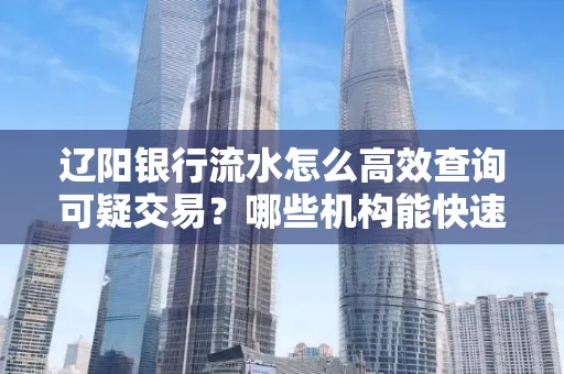 辽阳银行流水怎么高效查询可疑交易?哪些机构能快速分析账单风险?