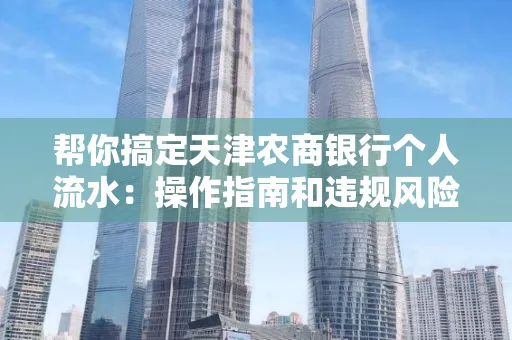 帮你搞定天津农商银行个人流水:操作指南和违规风险避坑攻略