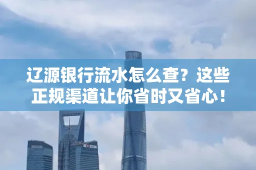 辽源银行流水怎么查?这些正规渠道让你省时又省心!