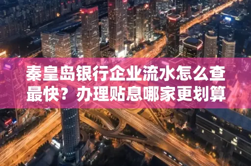 秦皇岛银行企业流水怎么查最快?办理贴息哪家更划算?
