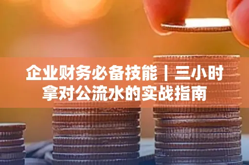 企业财务必备技能|三小时拿对公流水的实战指南