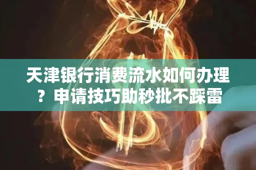 天津银行消费流水如何办理?申请技巧助秒批不踩雷