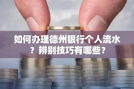 如何办理德州银行个人流水?辨别技巧有哪些?