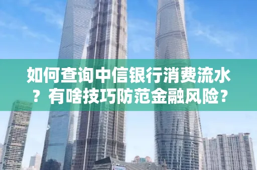 如何查询中信银行消费流水?有啥技巧防范金融风险?