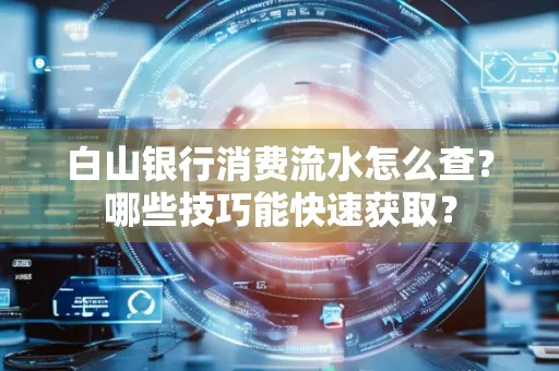 白山银行消费流水怎么查?哪些技巧能快速获取?