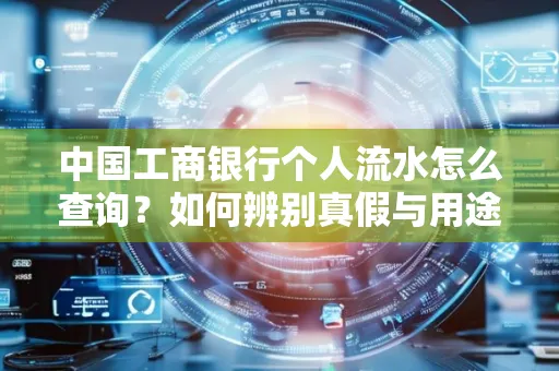 中国工商银行个人流水怎么查询?如何辨别真假与用途?